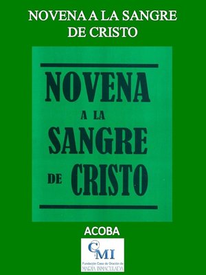 cover image of Novena a la Sangre de Cristo